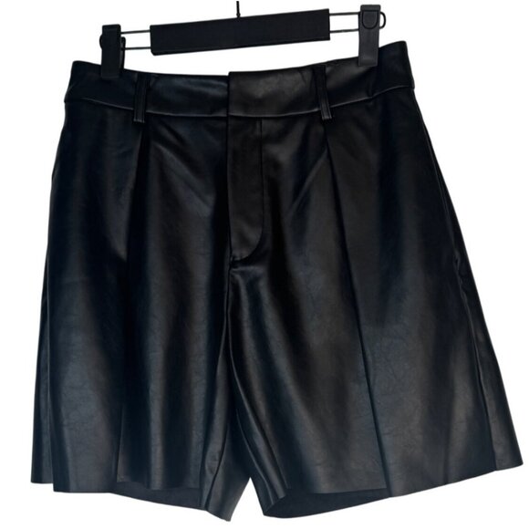 2/$30 NWT Choosy Size 4 Black Faux Leather Shorts Womens - Picture 15 of 16